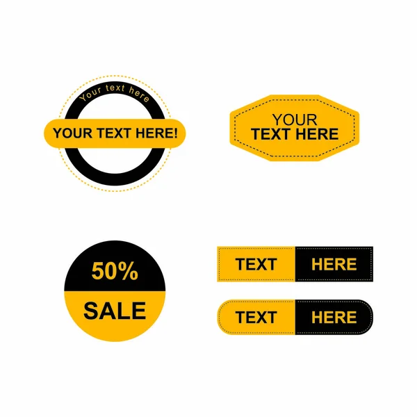 Satılık çıkartmaları kümesi