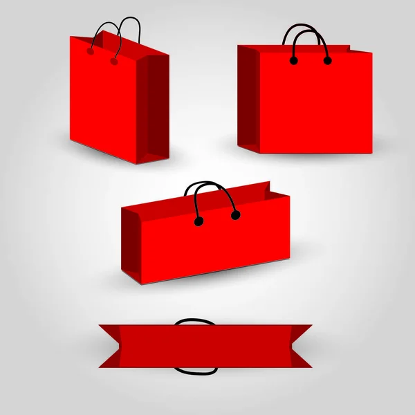 Kırmızı alışveriş çantası