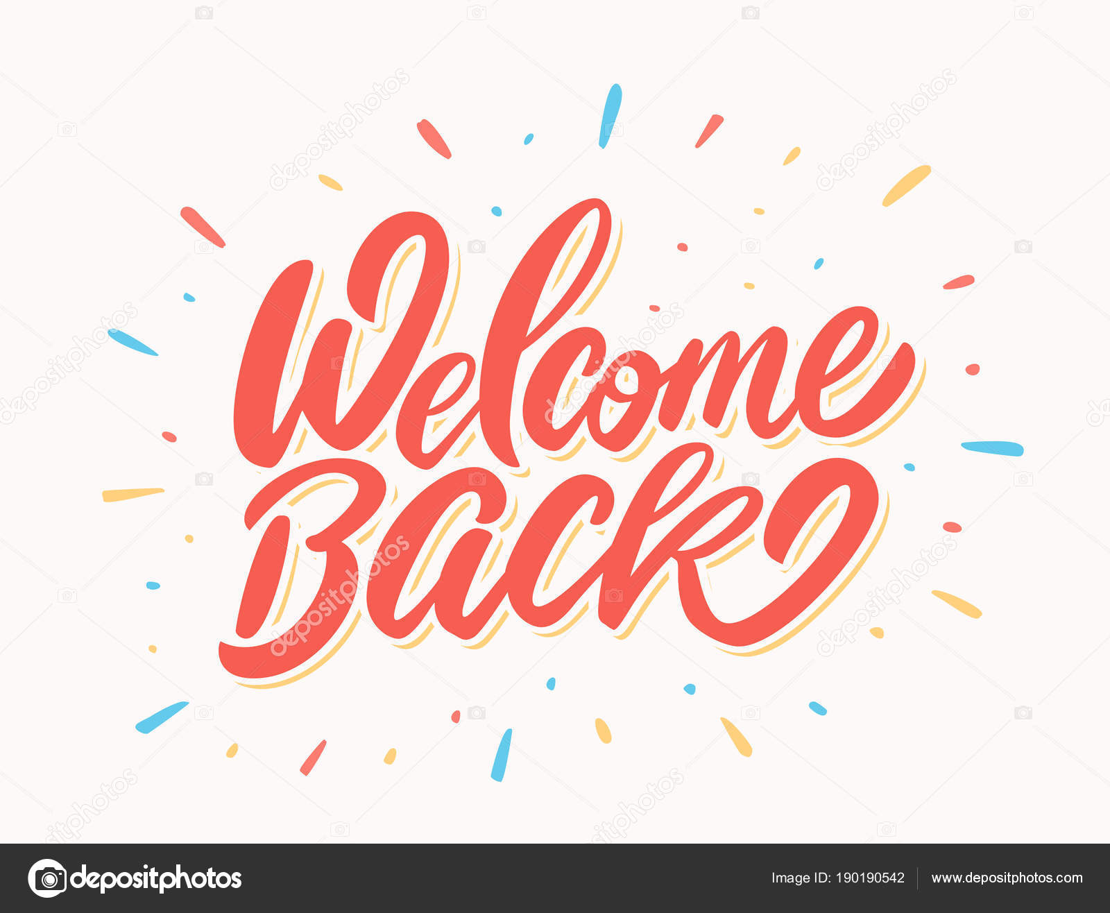 Welcome back banner. ⬇ Vector Image by © alexgorka | Vector Stock 190190542