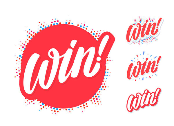 Выиграй. Набор векторных значков
.