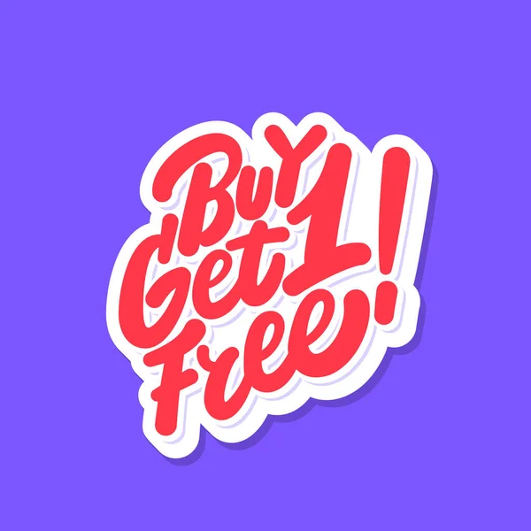 Buy one get one free. Vector icon. — Stock Vector