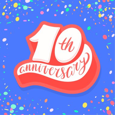 10. yıldönümü kartı..