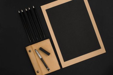 Modern masa ofis malzemeleri, mix