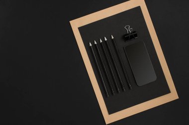 Modern masa ofis malzemeleri, mix