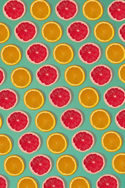 フルーツ柑橘系のシームレス パターン. — ストック写真