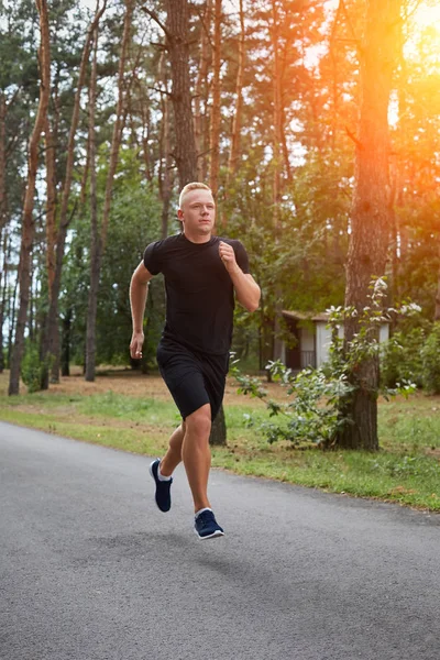 Correr en el bosque — Foto de Stock