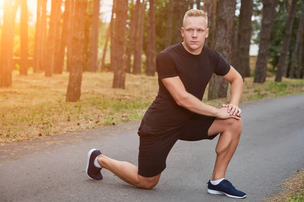 Correr en el bosque — Foto de Stock