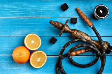 Tütün arka plan. Türk sigara nargile tütün lezzet olgun portakal ile