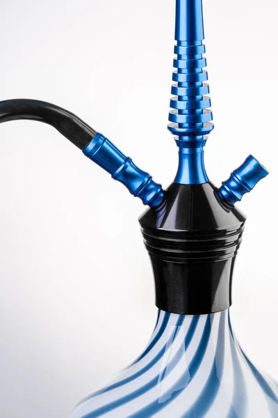 Częścią niebieski hookah na białym tle — Zdjęcie stockowe