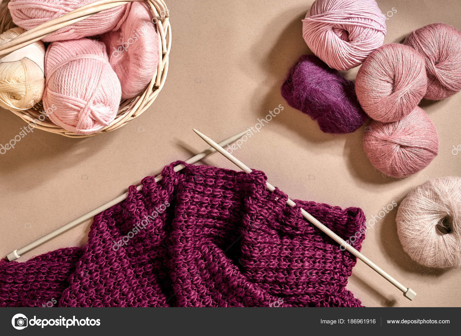 merino wool yarn ball