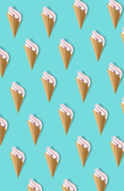 Dondurma ile şık desen