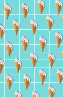 Dondurma ile şık desen