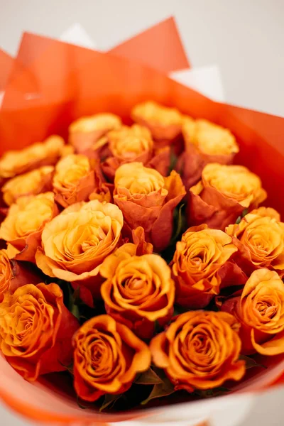 Bouquet Rose Arancioni — Foto Stock
