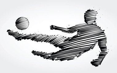 Futbol oyuncusu topa atlama