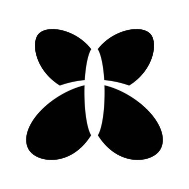 Böcek benzeri basit kelebek ya da güve simgesi