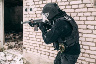 Rus spetsnaz saldırı Fsb subayı dişli. Terörle mücadele Özel Kuvvetler asker.
