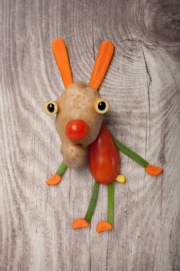 Komik Tavşan sebze yapılan 