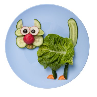 Sebzelerin yapılan karışık kedi 