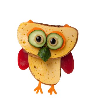 Peynir ve ekmek baykuş