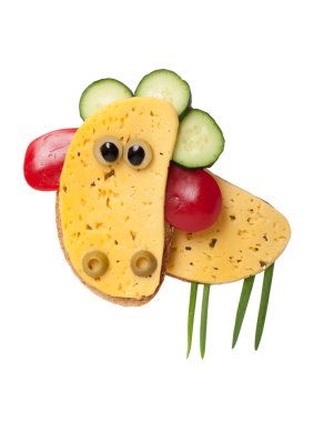 Peynir ve ekmek koyun 