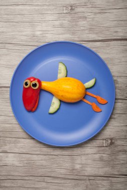 Ördek uçan yapılan sebze