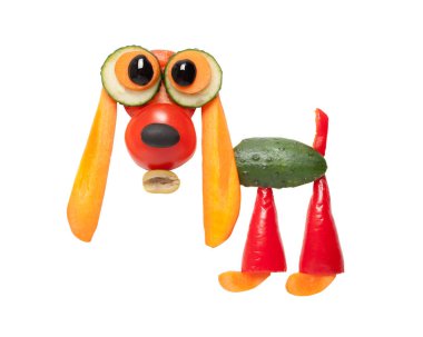 Sürpriz İspanyol sebze beyaz zemin üzerine yapılan