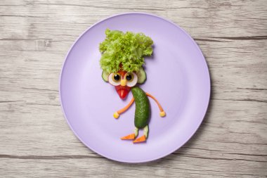 Taze sebze tabağı ve Resepsiyon GNOME yapılmış