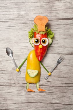 Kaşık ve çatal yapılan sebze yemek