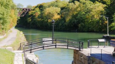 LOCKPORT, Ny, ABD: Popüler arasında yerini turistler, Amerikalılar en ünlü insan yapımı suyolu Lockport kilit