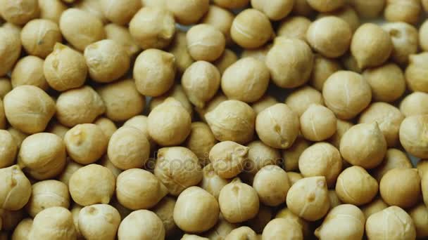 Comida sabrosa y saludable - garbanzos — Vídeo de stock