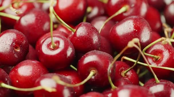 健康和健康的食物-apetitic 樱桃 — 图库视频影像