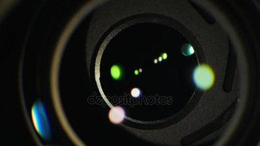 Aynasızlar kamera çekim yönteminde makro video. Fotoğraf makinesi iş yakın çekim