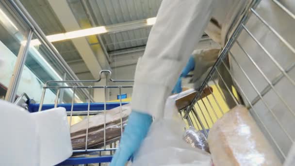 Acquisti di donne durante la quarantena e l'epidemia di coronavirus — Video Stock