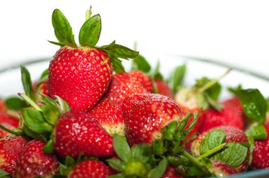 Kırmızı çilek yakın çekim