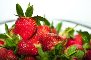 Kırmızı çilek yakın çekim