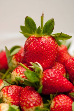 Kırmızı çilek yakın çekim