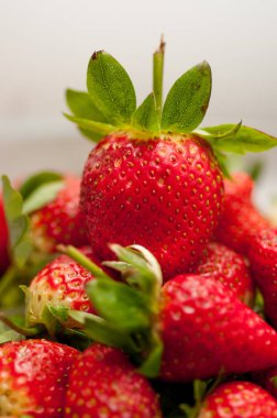 Kırmızı çilek yakın çekim