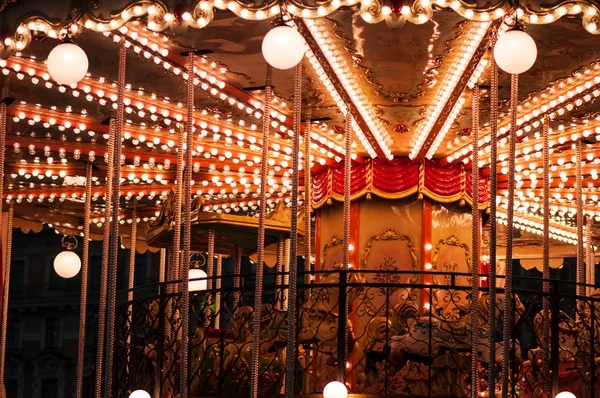 Carousel on the city street — Stock Photo, Image