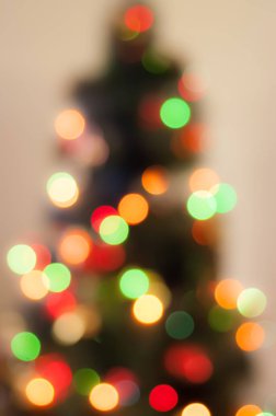 bir Noel ağacı arka plan bulanık