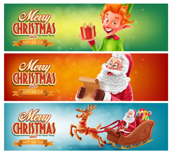 Kerstmis verkoop banners — Stockvector