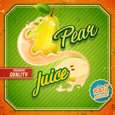 Armut meyve suyu afiş