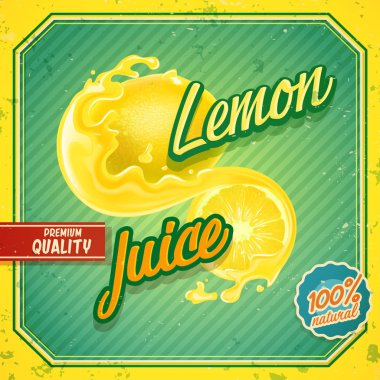 limon meyve suyu afiş