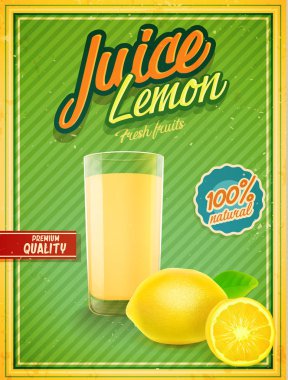 limon meyve suyu afiş