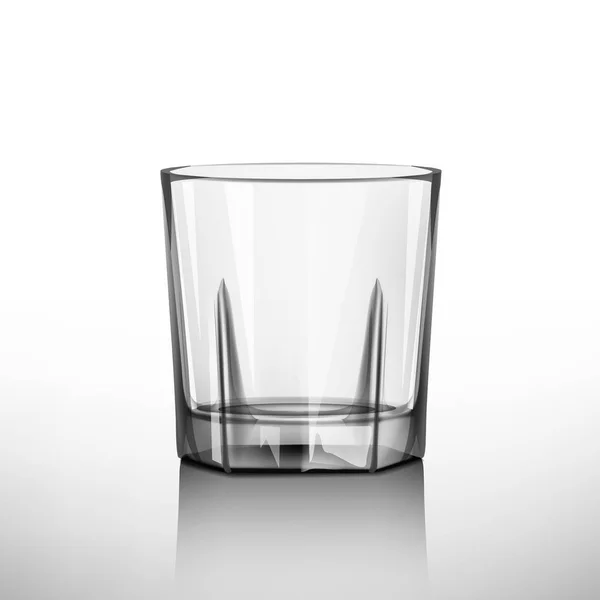 Realistische leeg glas — Stockvector