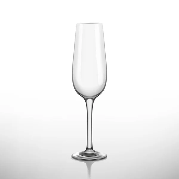 Realistic empty glass — Stock Vector
