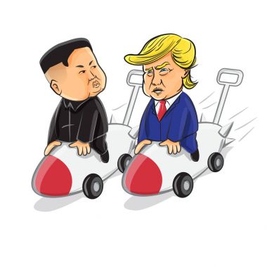 Donald Trump ve Kim Jong-un