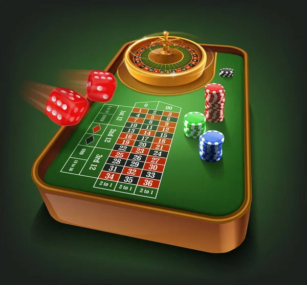 Casino gokken poster — Stockvector