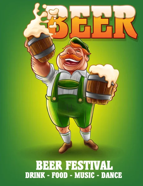 Bier festival banner — Stockvector