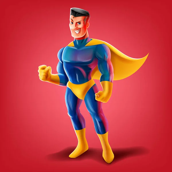 Vintage transparent superbohatera — Wektor stockowy