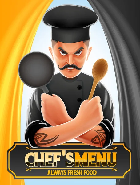 Personagem de chef árabe —  Vetores de Stock